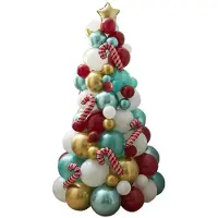 Ginger Ray Ballonversiering Kerstboom Rood Groen Goud
