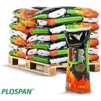 Plospan Houtpellets ENplus A1 MIX, DINplus A1, Better Biomass 36 zakken a 10 kg halve pallet
