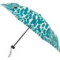 Minimax opvouwbare paraplu plat windproof dessin - gestreept - 90 cm blauw