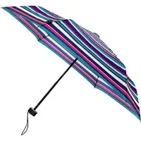 Minimax opvouwbare paraplu plat windproof dessin - gestreept - 90 cm