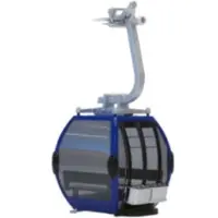 Jaegerndorfer Gondel kabelbaan blauw en zwart
