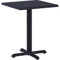 vidaXL Tuintafel 60x60x75 cm zwart