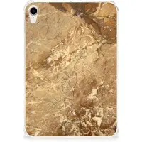 B2Ctelecom Back Cover voor Apple iPad mini 6 (2021) Tablet Back Cover Marmer Creme