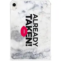 B2Ctelecom Back Cover voor Apple iPad mini 6 (2021) Back cover met naam Already Taken White