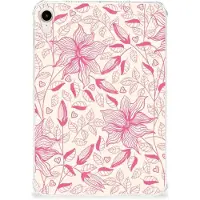 B2Ctelecom Apple iPad mini 6 (2021) Siliconen Hoesje Pink Flowers