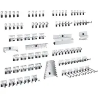 Bott Gereedschaphouder-assortiment | BxH mm | 15 haken/25 dubb.haken/40 houders 80-dlg | 1 stuk - 14031416 14031416