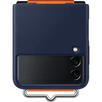 Samsung Galaxy Z Flip 3 Siliconen Back Cover Band Blauw