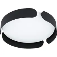 Eglo Zwarte plafondlamp Valcasotto Ø 37cm