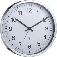 Technoline WT 8950 Horloge murale radio-pilotée Ø 30 cm (Chrome)