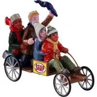 Lemax Go-cart racers kerstfiguur