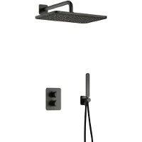 Hotbath Gal IBS40A Inbouw Doucheset Met 2-weg Stop-omstel Met Gl106 - Geborsteld Gunmetal PVD - Kranen, Douchekranen, Douchesets, Inbouw Douchesets - Kranen, Douchekranen, Douchesets, Inbouw