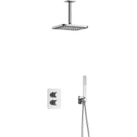 Hotbath Gal IBS40A Inbouw Doucheset Met 2-weg Stop-omstel Met Plafondbuis - Chroom - Kranen, Douchekranen, Douchesets, Inbouw Douchesets - Kranen, Douchekranen, Douchesets, Inbouw douchesets