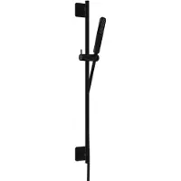 Hotbath Glijstangset gal 100 cm met doucheslang 150 cm en handdouche mat zwart