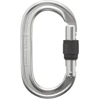 Black Diamond Oval Keylock Screwgate Carabine Polished