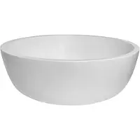 Best design New Stone waskom 42x15x1.7cm met klikwaste solid surface mat wit