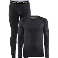 Craft Ondergoed Men Core Wool Merino Set Black Melange-XXL