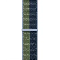 Apple Watch 38/40/41 mm Nylon Sport Loop Horlogeband Abyss-blauw/mosgroen