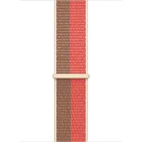 Apple Watch 42/44/45 mm Nylon Sport Loop Horlogeband Pomelo/Sahara-beige