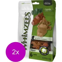 Whimzees Krokodil Large - Hondensnacks - 2 x 6x11.7 cm