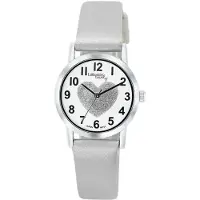 Lucardi Analoog horloge 'Liebe' zilver / wit