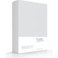 Romanette 2-PACK: Kussenslopen Verwarmend Flanel - 65 x 65 cm - Zilver