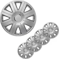 Pricenet Wieldoppen 4 st Cosmos 16" zilverkleurig