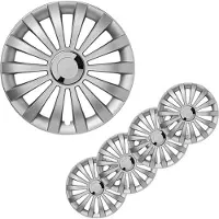 Proplus wieldoppen 4 st meridian 13'' zilverkleurig