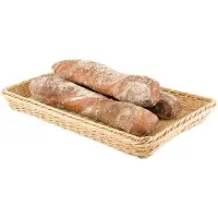 Aps Rieten mand GN 1/2, ca. 32,5 x 26,5 cm, H 10 cm., Brood bewaren, Beige