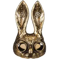 Boland gezichtsmasker steambunny steampunk brons | Maat One-size
