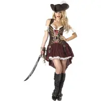 California Costumes Sexy piraten jurk (Meerkleurig)