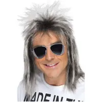 Smiffys Ruige blonde pruik 80s Mullet Bobbie