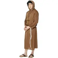 Smiffys Pater kostuum (bruin, M)