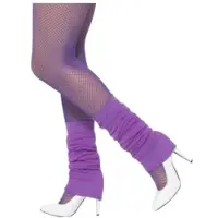 Smiffys Smiffy's Beenwarmers - Paars - jaren 80 - retro - fitness
