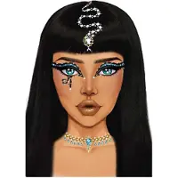 Leg avenue Cleopatra face jewels sticker