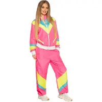 Boland Retro Babe dames polyester neonroze