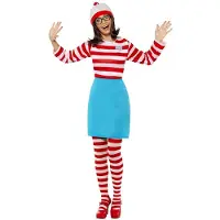 Maskerad Leuk Where's Wally? Wenda pak voor dames