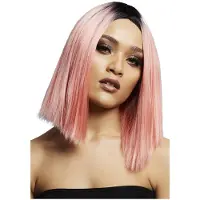 Fever Pruik Kylie Two Toned Blend Coral Pink Roze