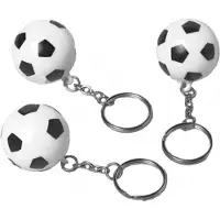 Amscan Sleutelhangers Championship Soccer Zwart/wit 12 Stuks