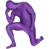 Morphsuits Paarse -vermomming voor volwassenen - Verkleedkleding - 164/176