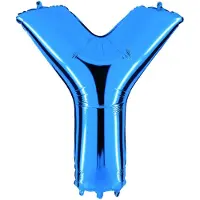 Ballongkungen AB Folieballon 100cm letter Y blauw