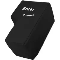 Generic Big Enter Button - Enter Knop XXL - Anti Stress Kussen