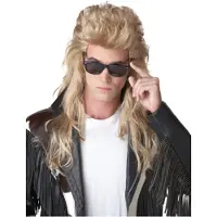 California Costumes Blonde jaren 80 mullet pruik
