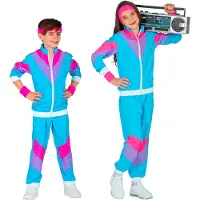 Finidi Trainingspak jaren 80 blauw kinderen