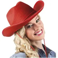 Generique hoed Rodeo dames one size rood