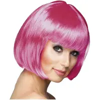 Boland Traciks Bobline pruik cabaret ijzig roze