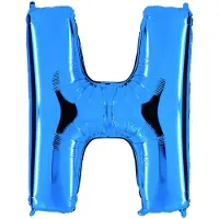 Ballongkungen AB Folieballon 100cm letter H blauw