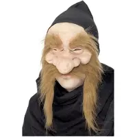 Smiffys Dwergen masker deluxe (naturel)