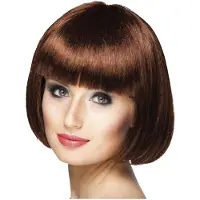 Boland Traciks Pruik bobline chocoladebruin (chocoladebruin)