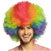 GoDan S.A Mega Regenboog afro pruik (regenboog)