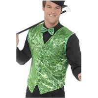 Smiffys Mooi St. Patrick vest voor heren met glitters